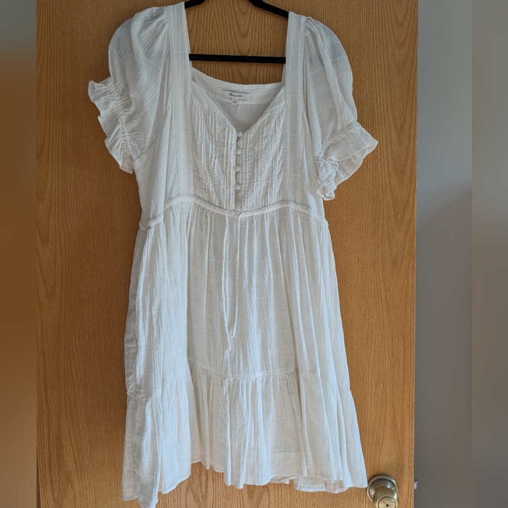 Madewell Puff Sleeve Mini Dress